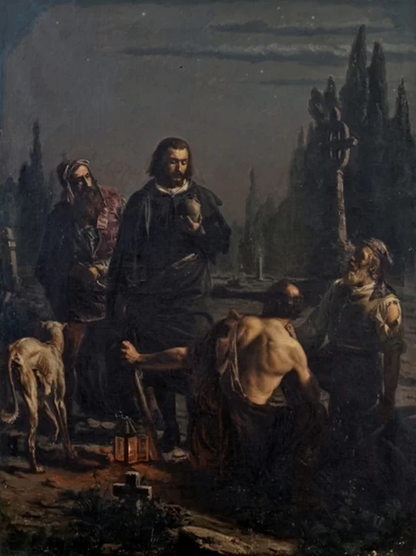 Amleto presso la tomba del padre - Galleria Civica d’Arte Moderna e Contemporanea, Torino